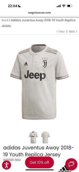 Оригинална спортна тениска Adidas Juventus, Л размер