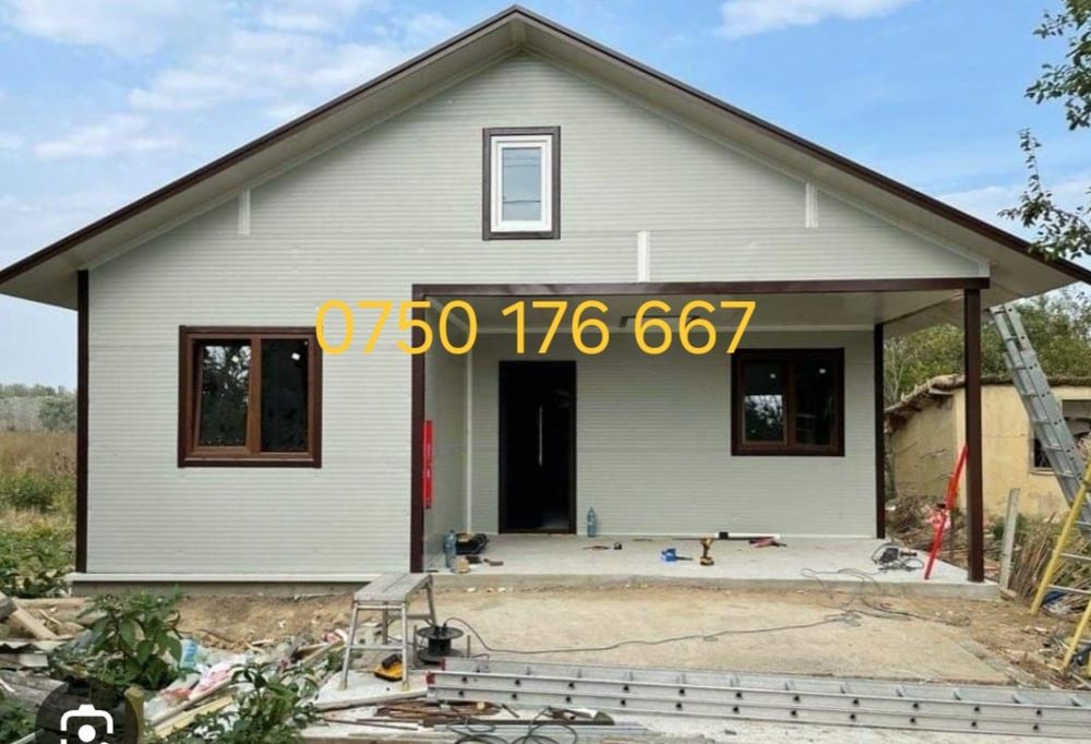 Casă pe structură metalică