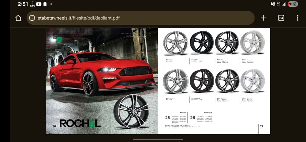 Jante Eta Beta Rochel alloy 18 inch