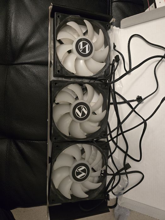 Set 3 ventilatoare 120mm Lian Li ST120 ARGB PWM  Negre