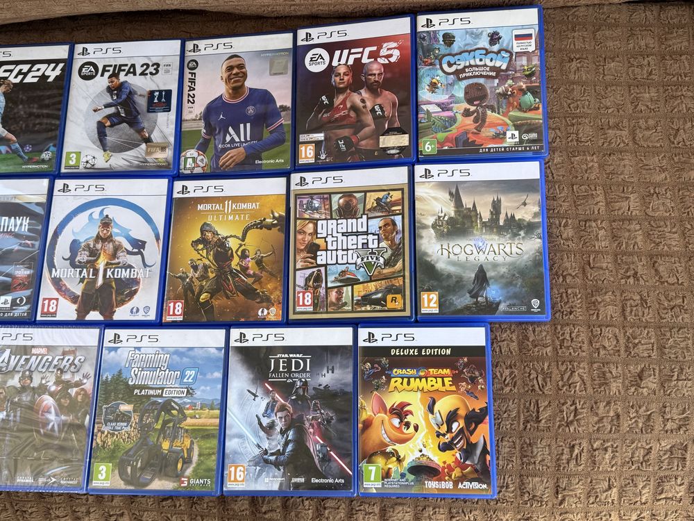 Диски для PlayStation 5 игры на PS 5/FC25,FC24,UFC5,Сэкбой,МК11,МК 1