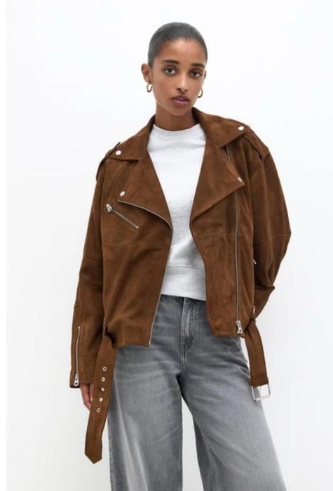 Geaca piele intoarsa