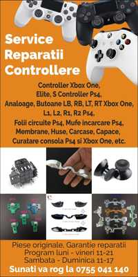 Reparatii,Service,controller,Maneta,PS 4,PS 5,Xbox One S Elite