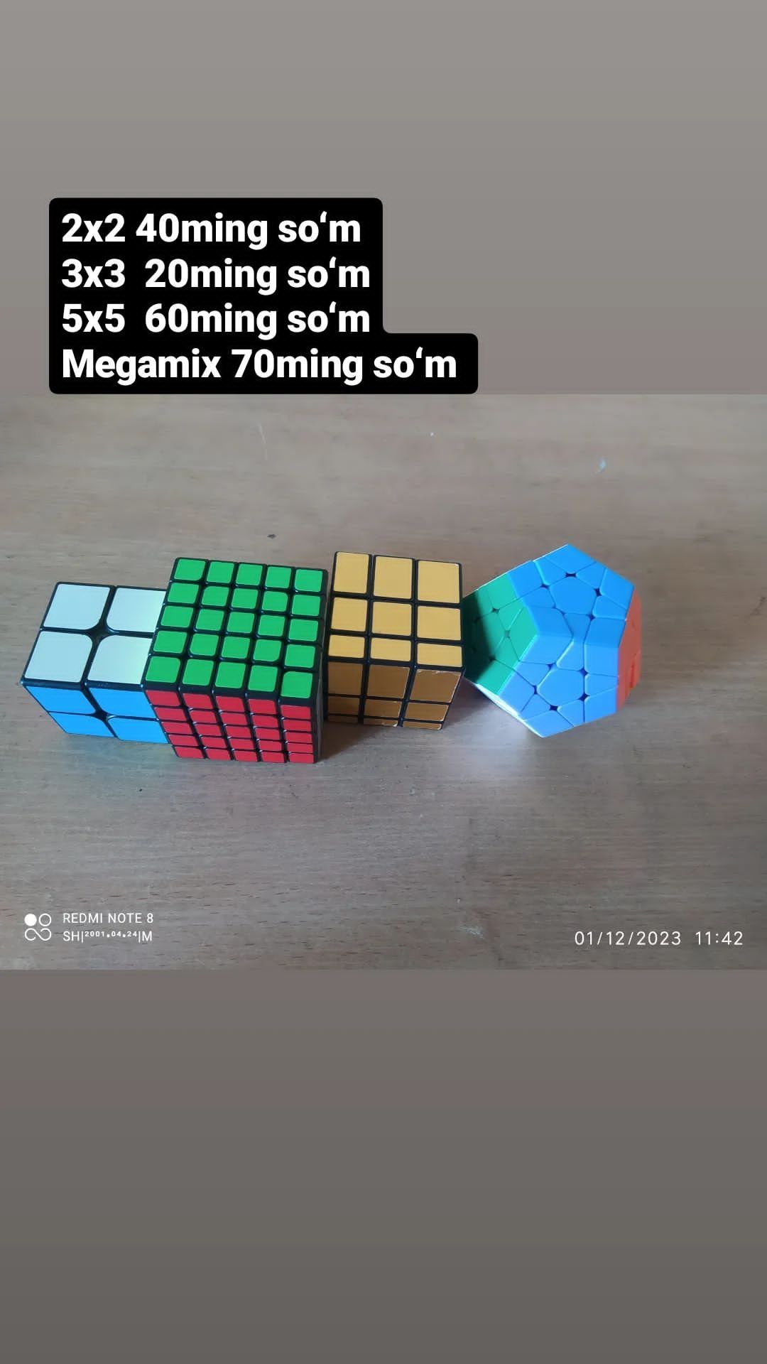 Kubik Rubik 3x3 5x5 2x2