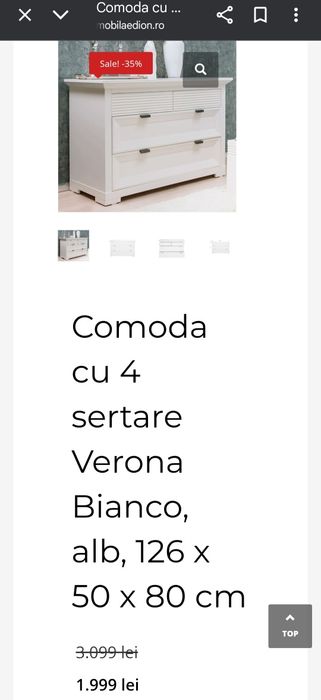 De vanzare pat  Verona Lemn masiv