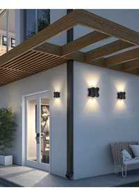 Луксозна ФАСАДНА LED ЛАМПА Външна IP 65 къща ограда стена советление