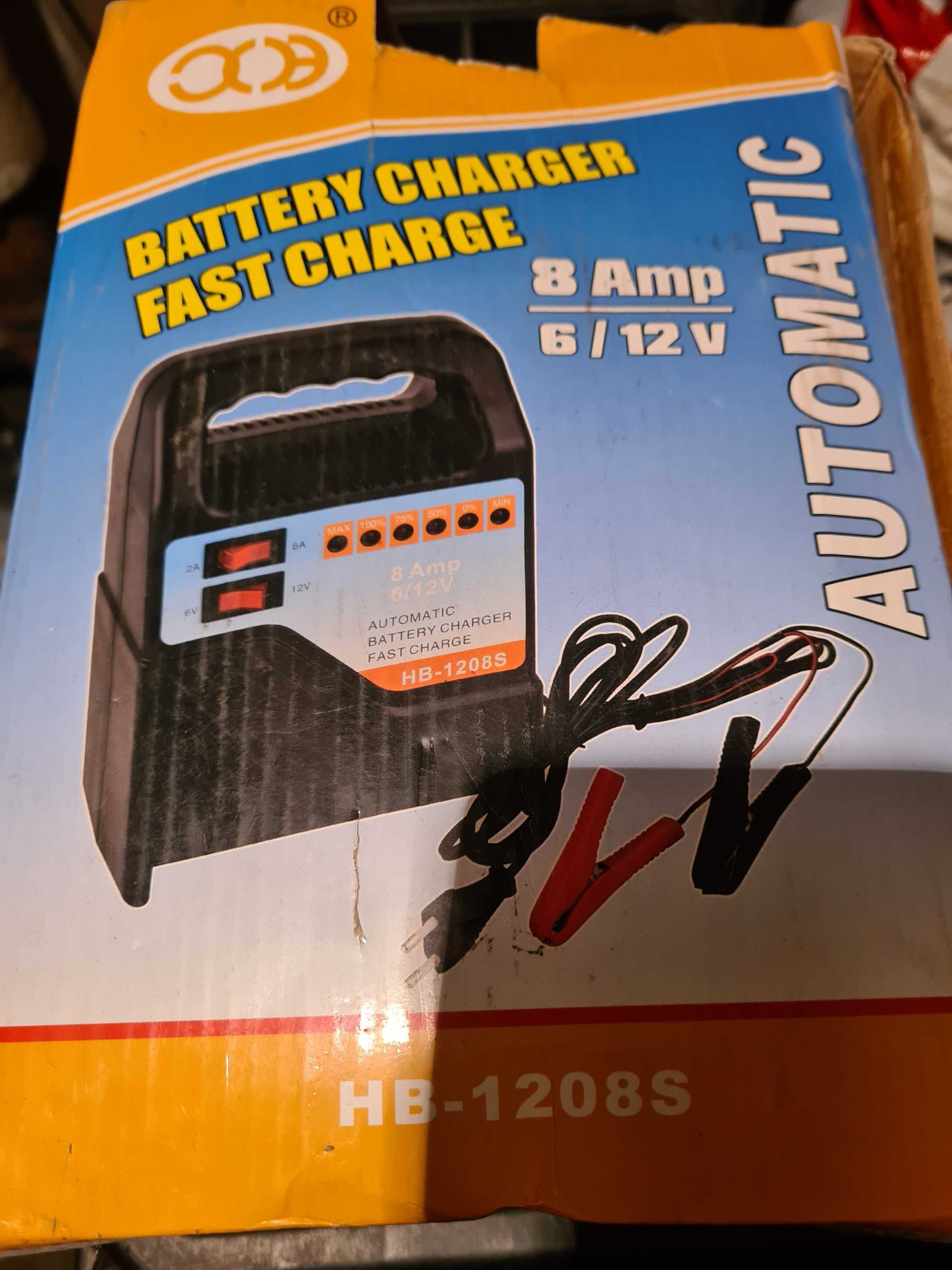 Ново Зарядно за акумулатор Fast Charge 8A/2A, 6/12V, NB-1208S