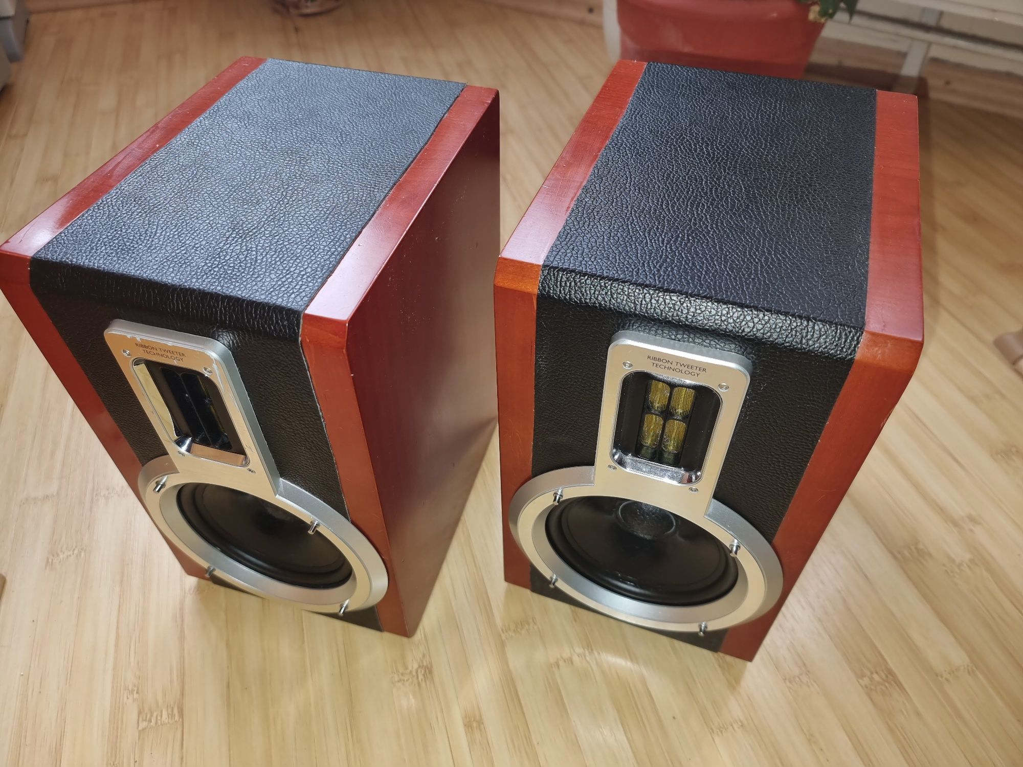 PROBA AV Boxe Philips Upgrade VIFA piele neagra MONACOR 6ohm80w