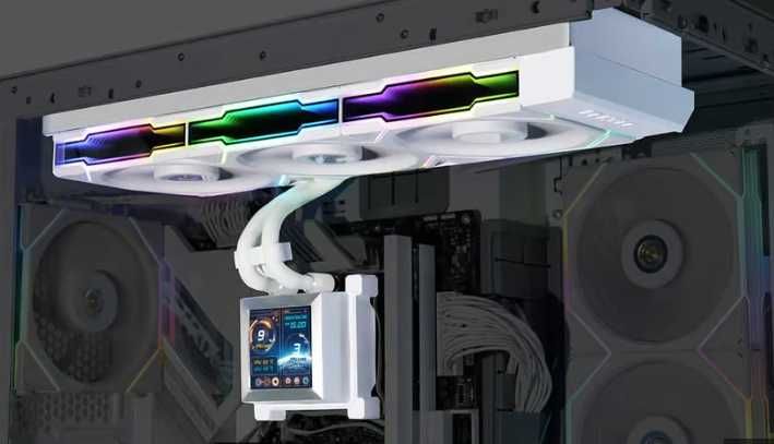 Ново! Водно охлаждане Lian Li HydroShift LCD 360TL ARGB White