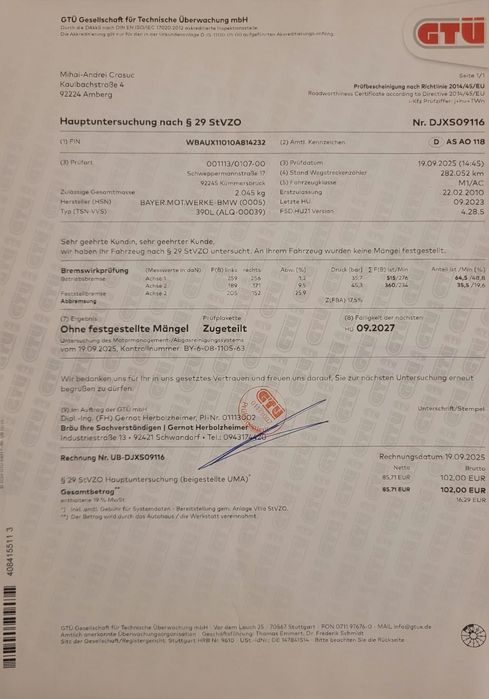 Vand bmw e91 318