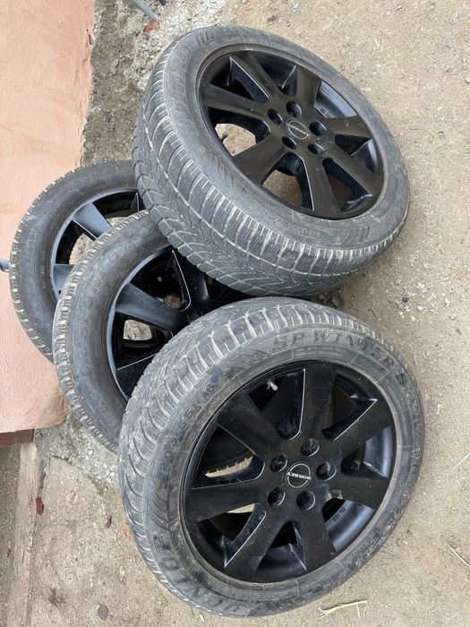 Vând jante aluminiu cu cauciucuri 205 55 16 m+s