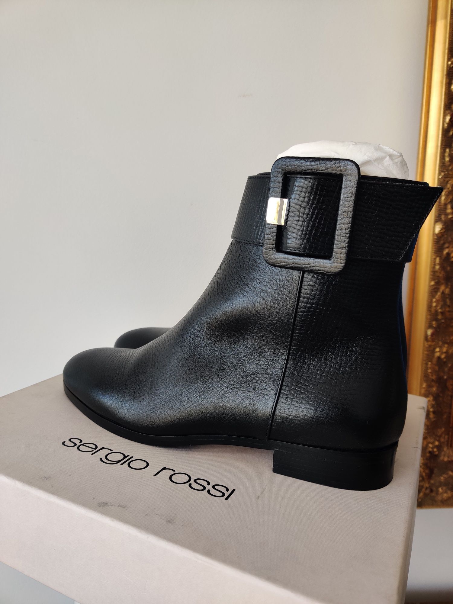 Ghete botine piele Sergio Rossi 38.5