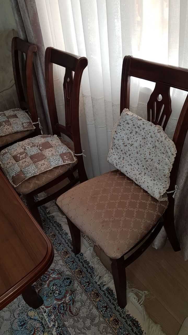 Стол и стулья из чинара