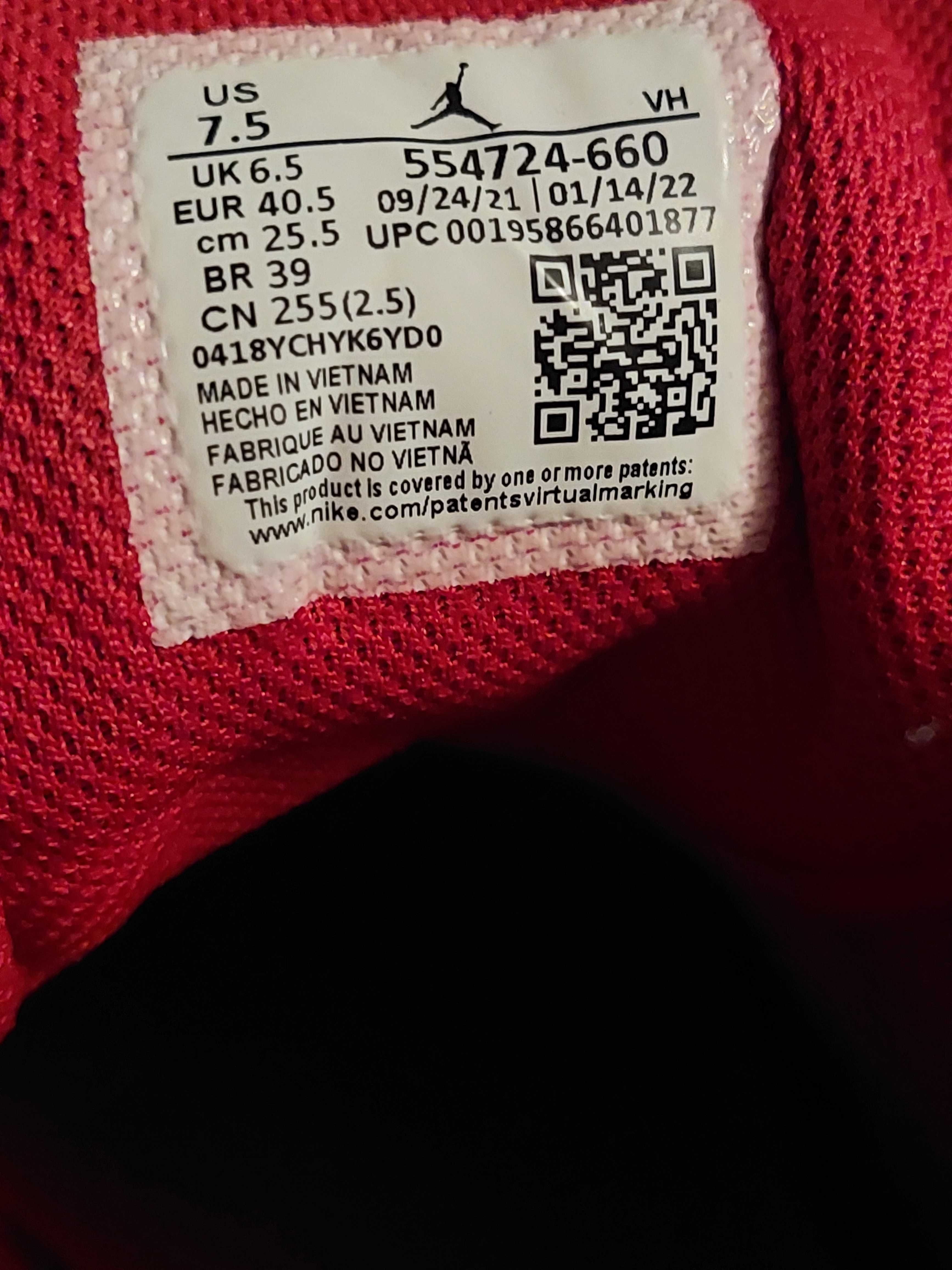 Air Jordan 1 High OG червени 40.5