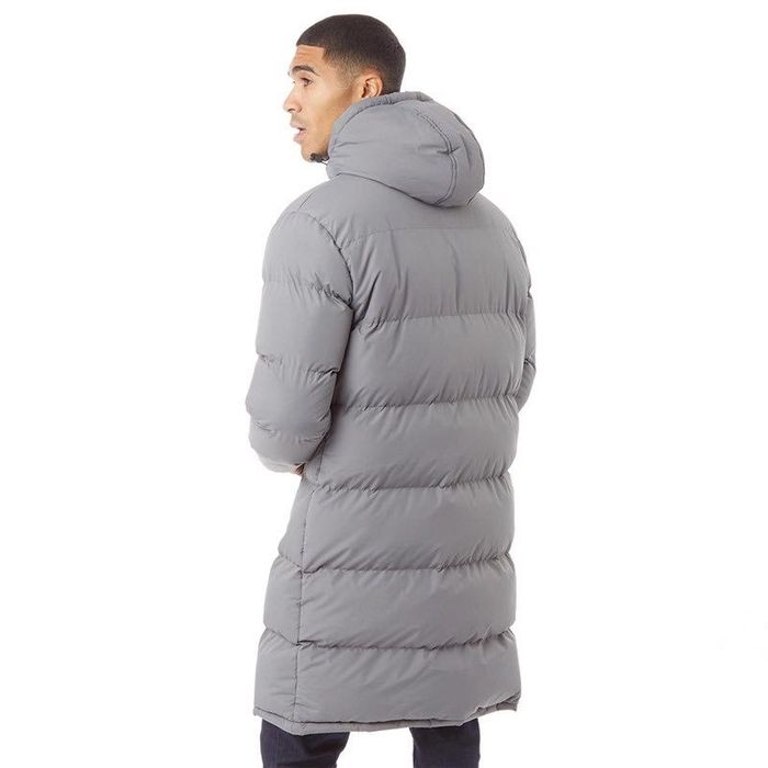 Ново Мъжко Дълго Пухено Яке Fluid - Топ Модел, Сиво