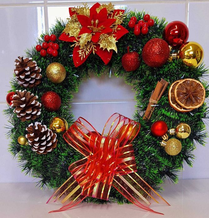 Coronita artificiala Craciun diametru 40 cm