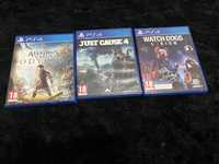 Assassins creed odyssey , Just Cause 4 , Watch Dogs Legion за PS4