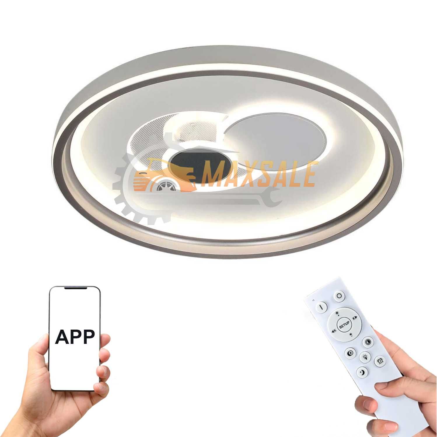 LED таванна лампа стена плафониера 80W полилей за дома кръгове абажур
