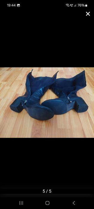 Cizme negre de dama din piele naturala-marimea 39