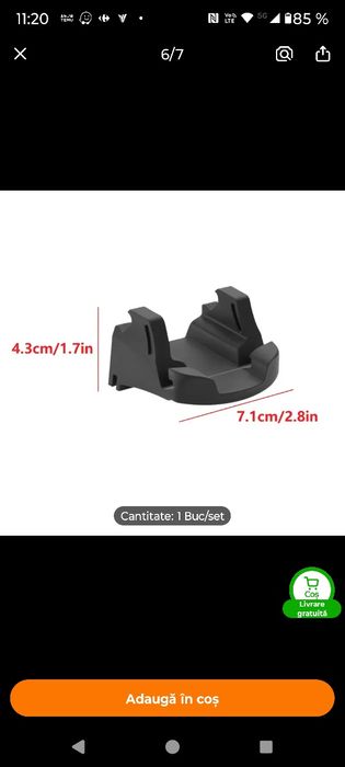 Suport telefon silicon Tesla 3 2024-2025, Y 2025-2026