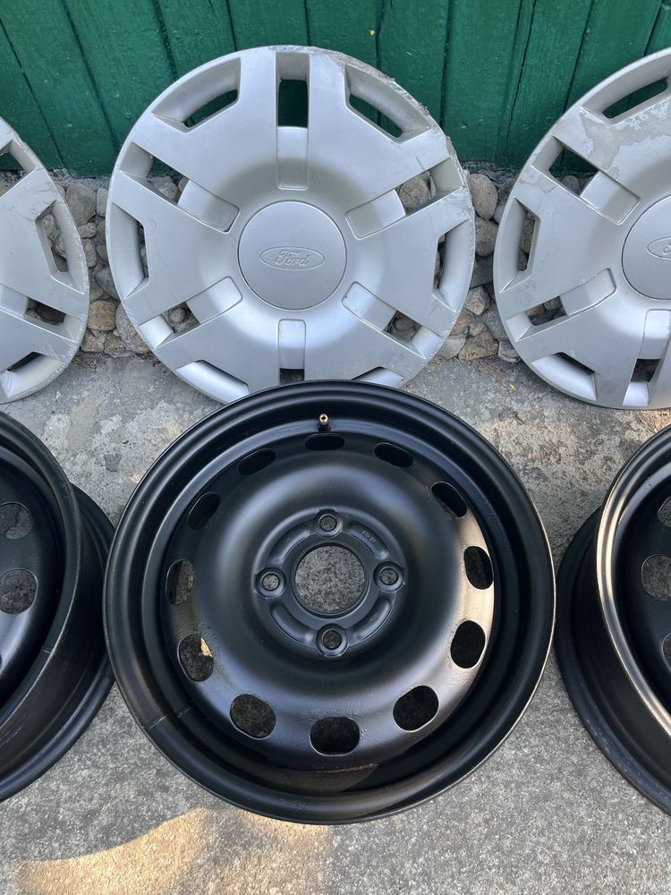 4бр. оригинални джанти с тасове 14" Форд Ford 4x108