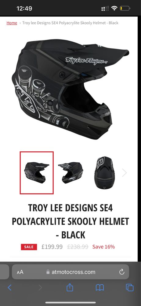 MTB/Motocross Детска Каска Troy Lee SE4 Polyacrylite