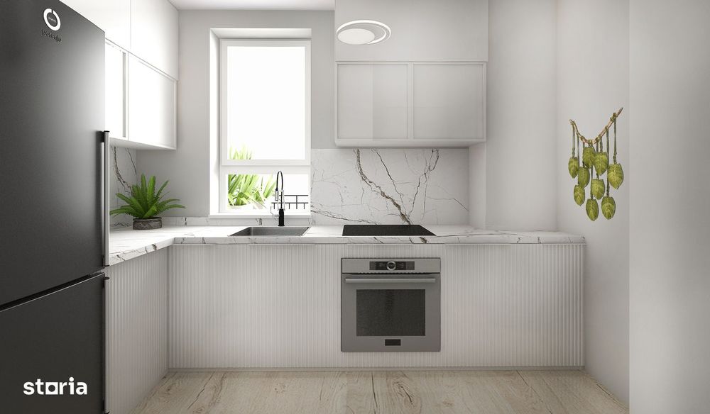 Garsoniera finisata la cheie, decomandata, terasa de 15mp, Magnolia