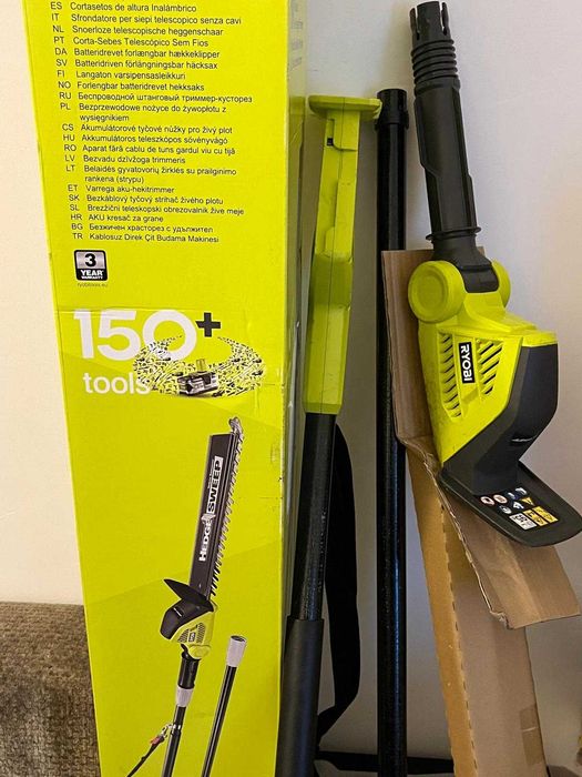 Foarfeca de gradinarit RYOBI OPT1845 18V, galben/verde, fara baterie