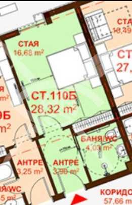 Едностаен апартамент в Сарафово 675-23353