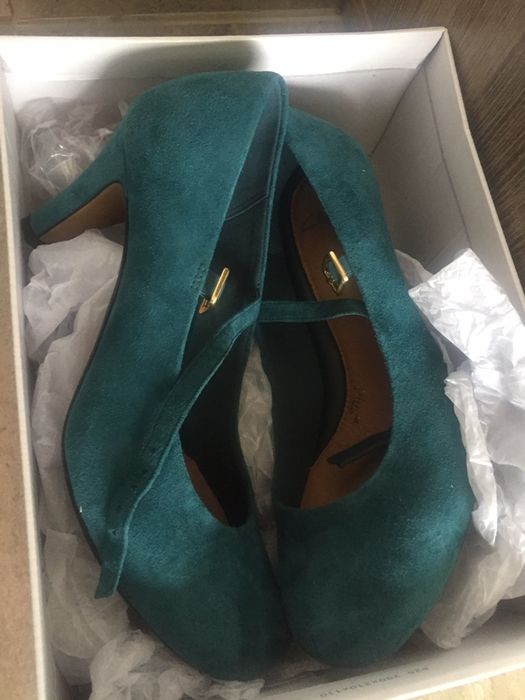 Дамски обувки Clarks 39 номер синьо зелено