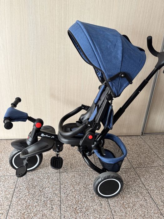 Tricicletă pliabilă cu copertina Baby Care Folding