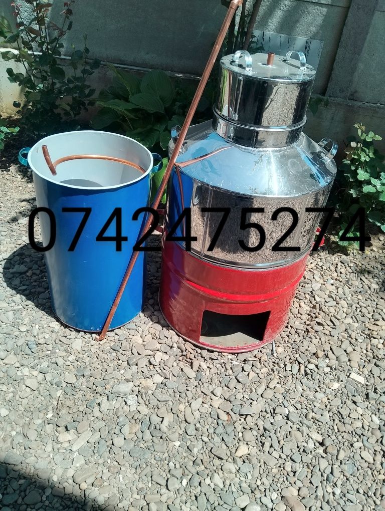 Cazan pt Tuica,120 litri,din Inox+Accesorii