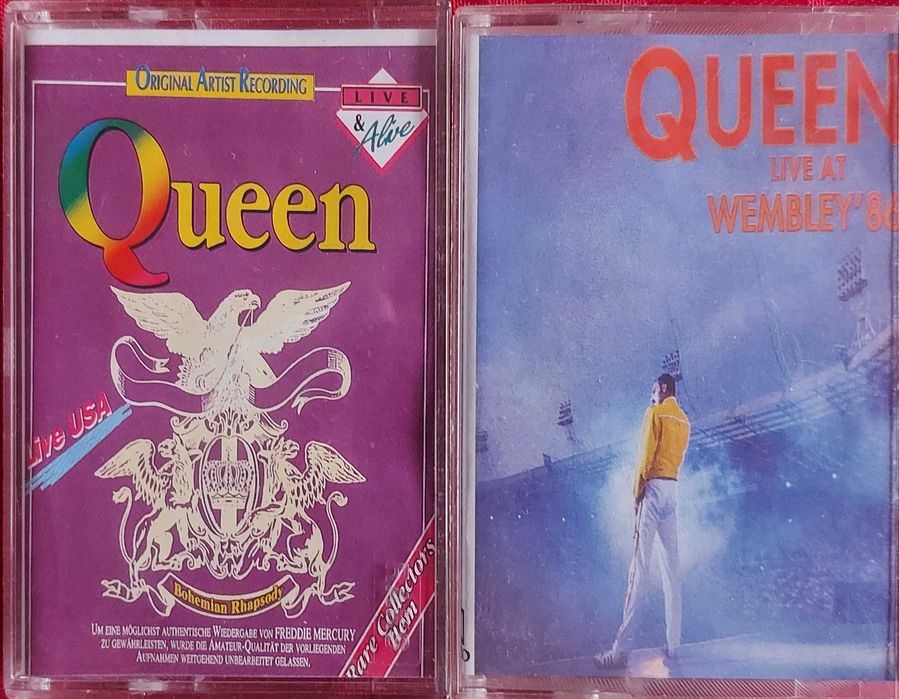 Лот аудио касети от 2 концерта на Queen
