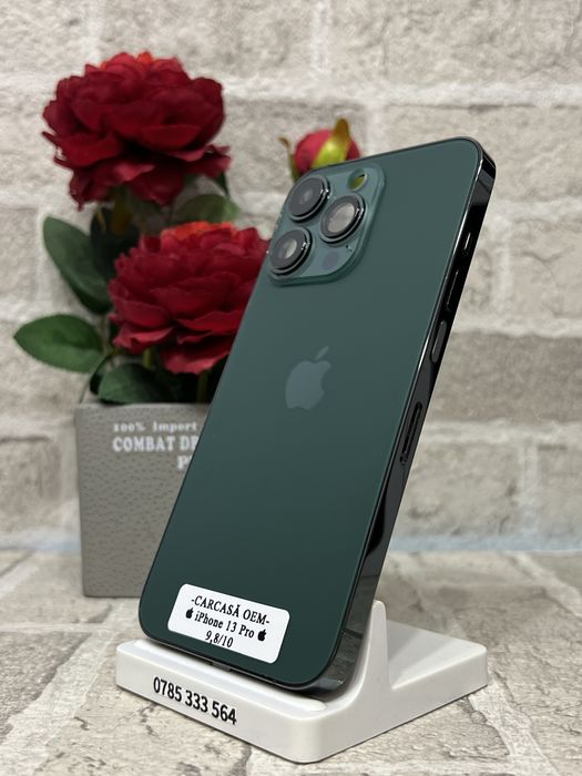  Carcasă iPhone 13 Pro VERDE / NEGRU / GOLD (Originală) 