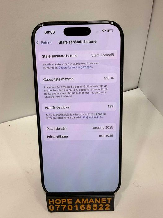 Hope Amanet P1 /Iphone 16 Pro 256Gb #36785