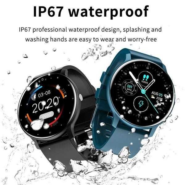 Ceas inteligent, ZI02, Impermeabil IP68, 1.28 inch, HD Full touch