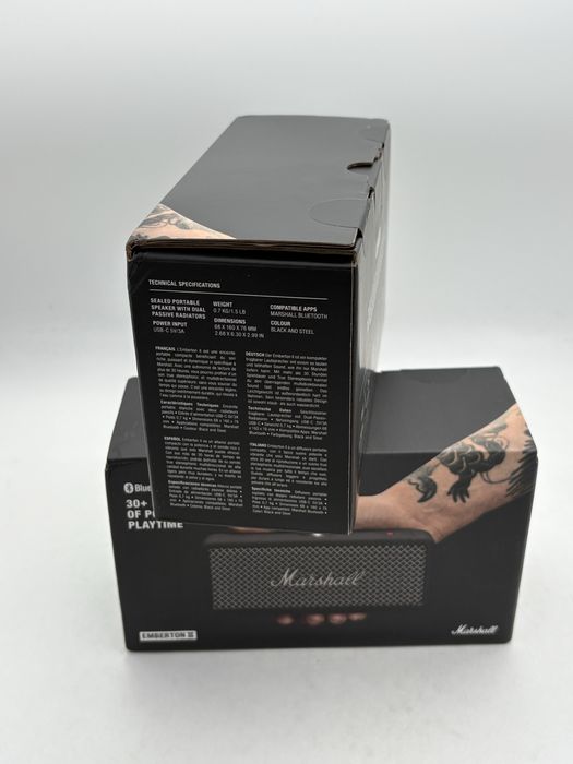 Boxa portabila MARSHALL Emberton II, sigilata, transport ZERO