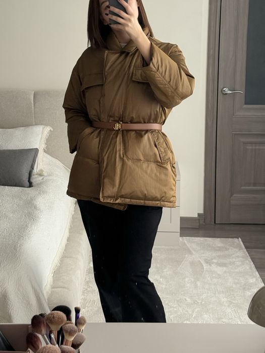 Пуховик куртка чапан без застежки