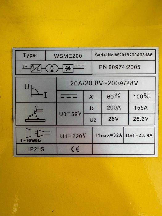 Aparat Sudura Aluminiu TIG/WIG INTENSIV WSME 200 AC/DC