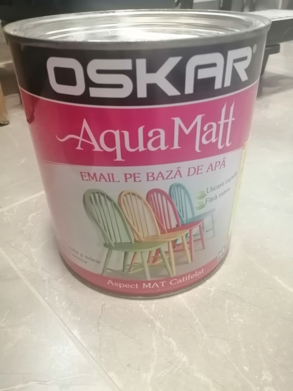 Vopsea email Oskar Aqua Matt 2.5l