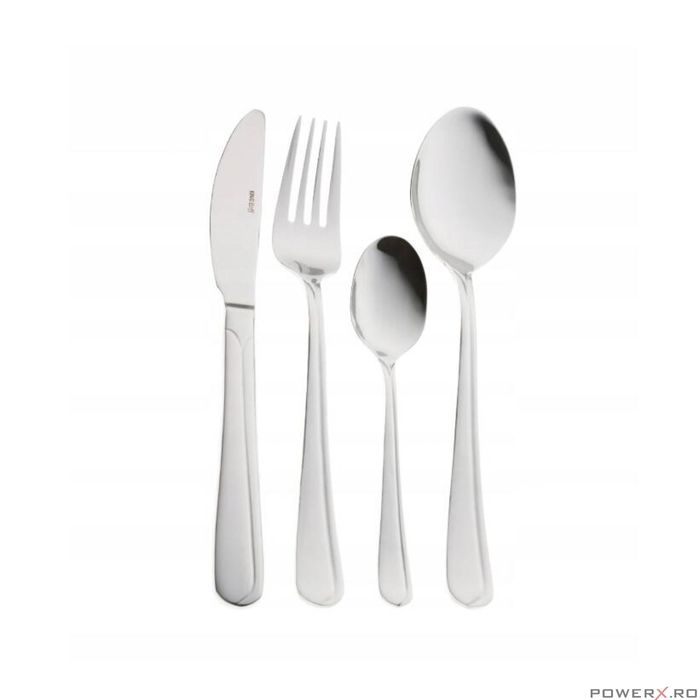 Set tacamuri din inox, 72 piese, geanta depozitare tip diplomat,