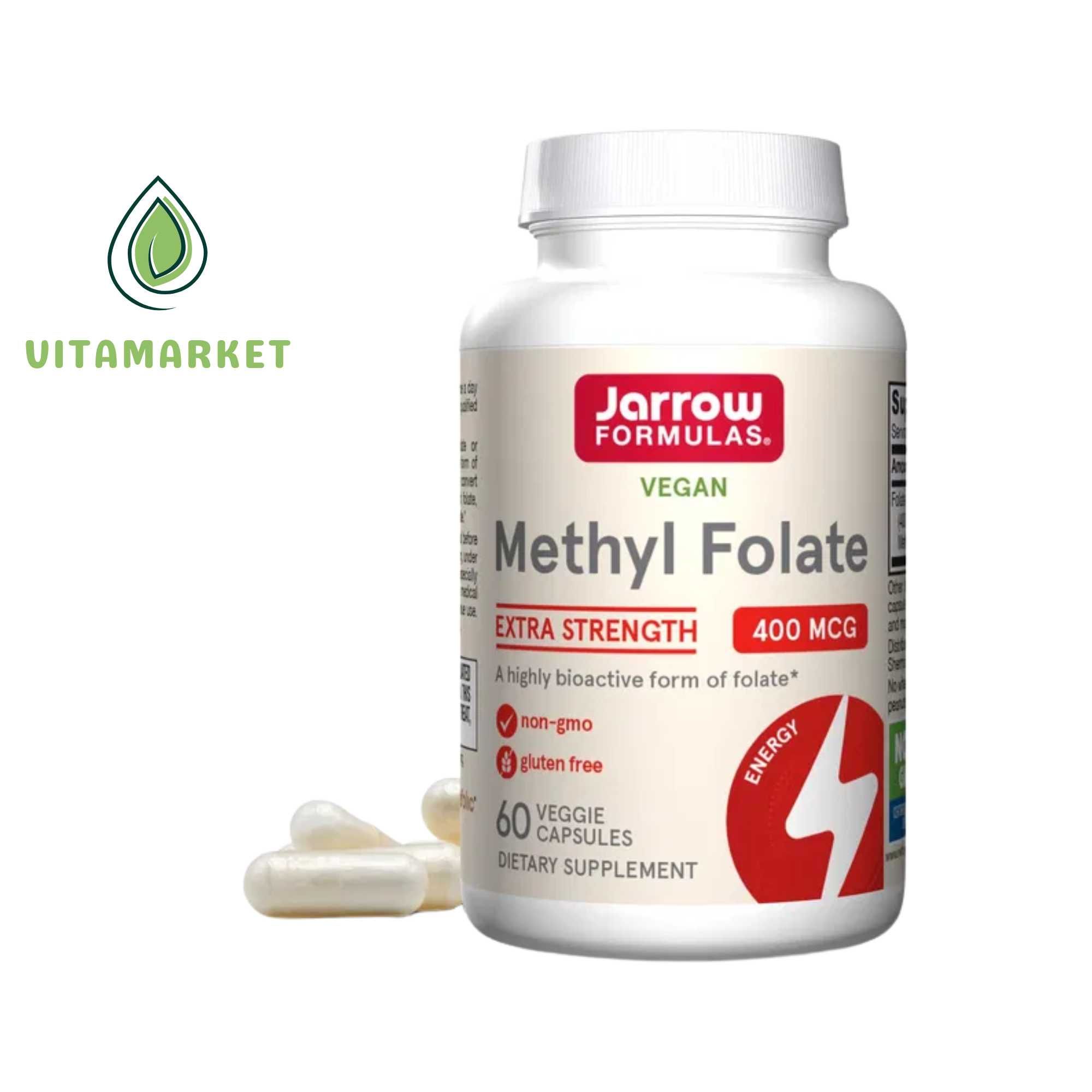 Jarrow Formulas, Methyl Folate,Extra Strength 60 Veggie Cap