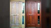 Рестоврация деревяных дверей и металических.лестниц.деревяных домов