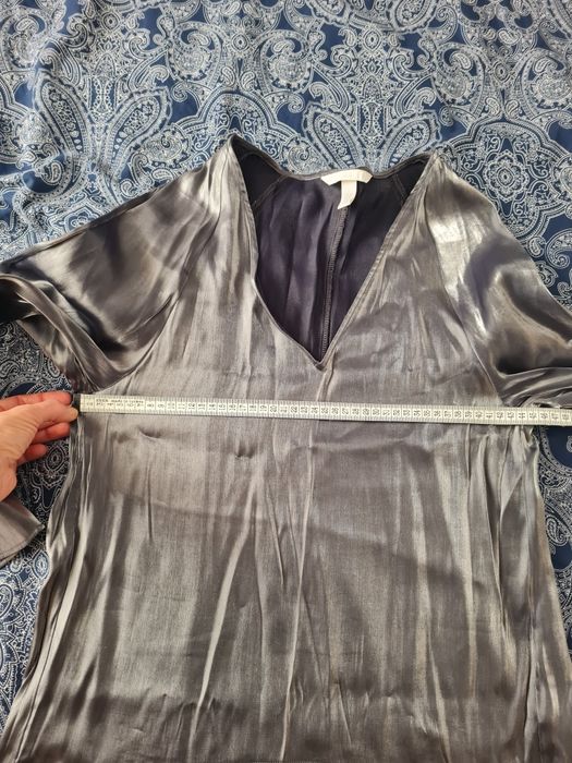 Rochie H&M vara subtire-metalizata