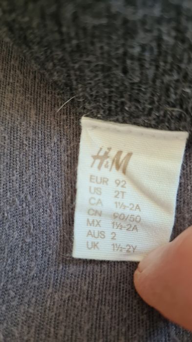 Set pulover și pantaloni din cașmir, pentru copii, mărimea 92