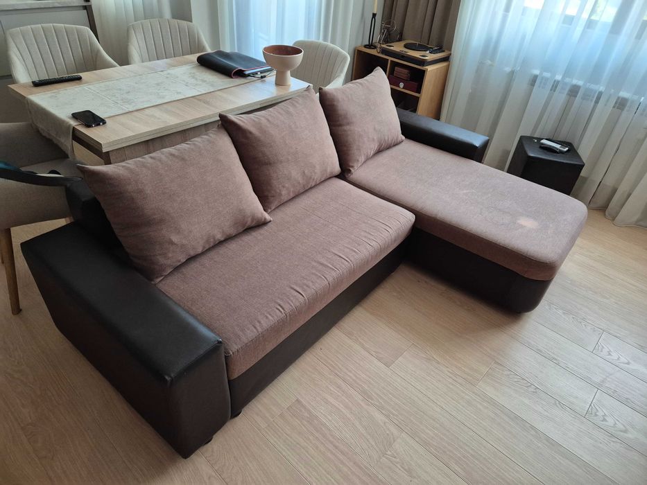 Диван - 237см/150см - Става на спалня + подарък възглавници и одеяла