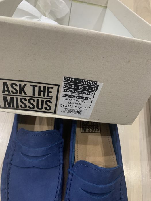 Нови мъжки обувки естествена кожа ASK THE MISSUS номерът е 41