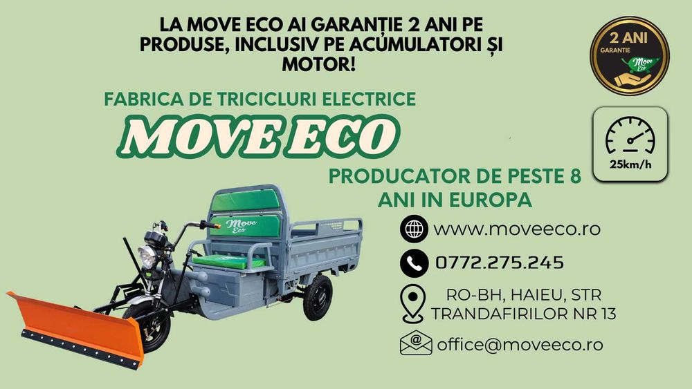 Triciclu electric persoane adulte Cargo 500 EEC 60/20 - omologat RO