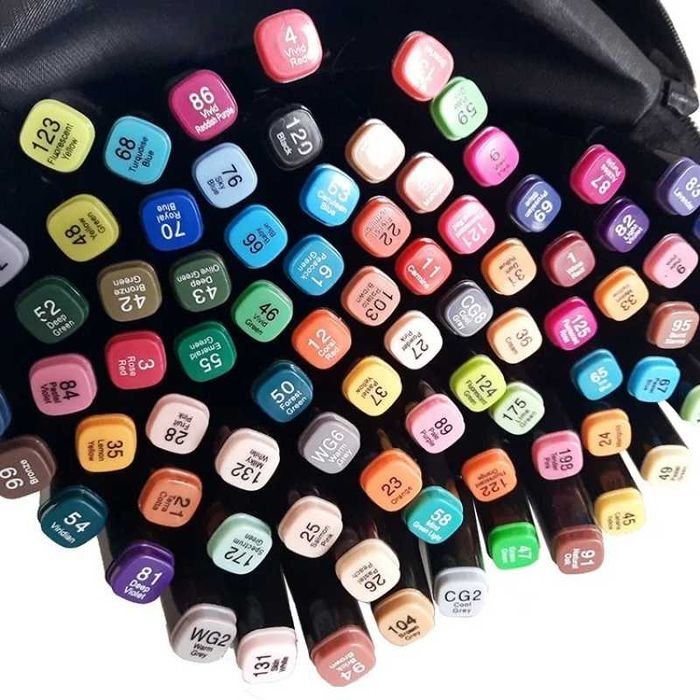 Set markere 80 buc  cu doua capete