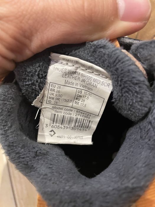 Зимни детски обувки 28 номер QUECHUA, водоустойчиви